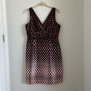 JESSICA HOWARD VINTAGE WOMEN'S SATIN FEEL SLEEVELESS KNEE LENGTH POLKA DOT 14P